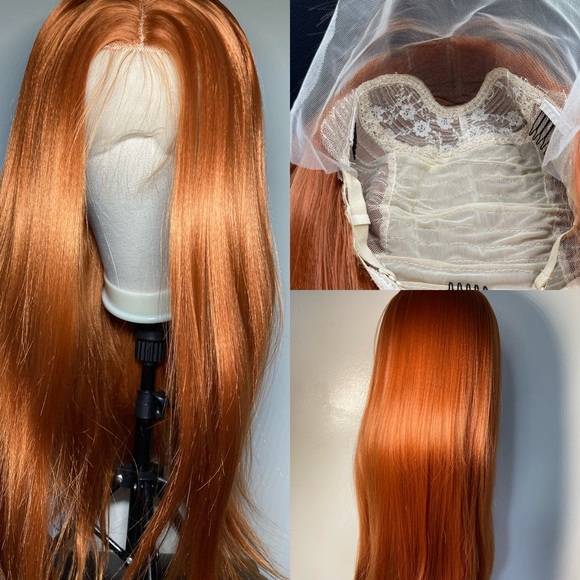 Copper Red Lace Front Wig - Picture 1 of 5